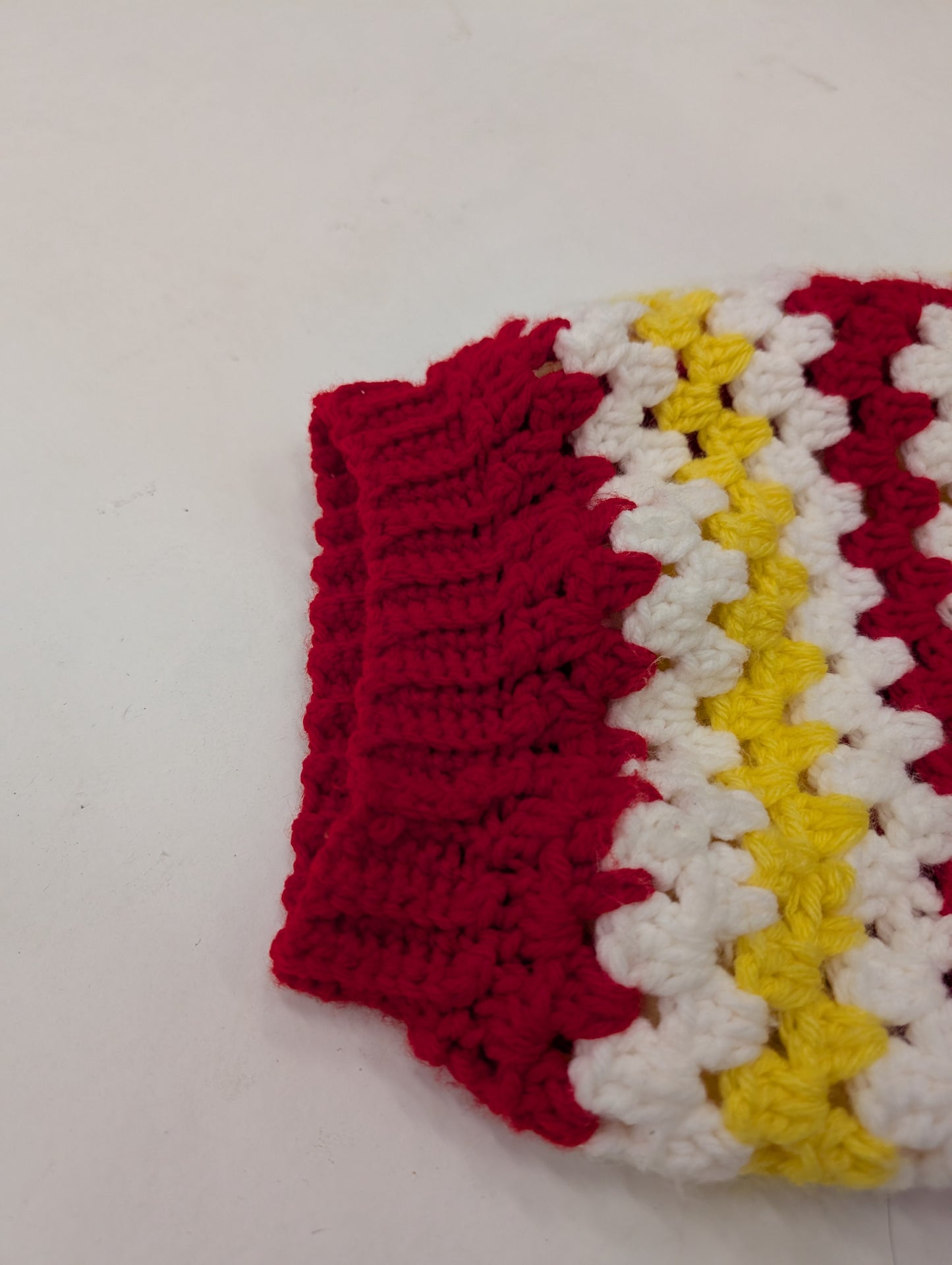 Chiefs Game Day 3/4 Sleeve Cuffed Crocheted Cardigan